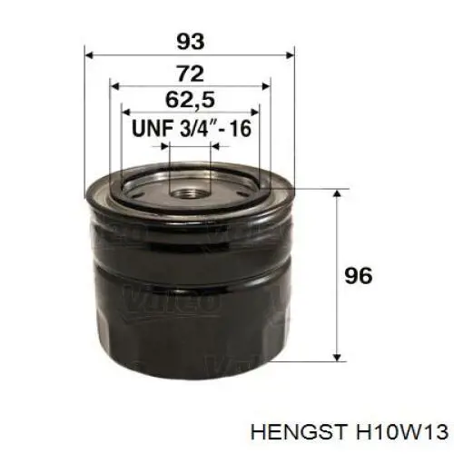 Фильтр масла Hengst H10W13