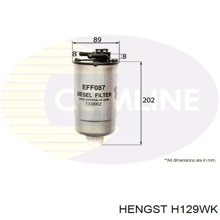Фильтр топливный Hengst H129WK