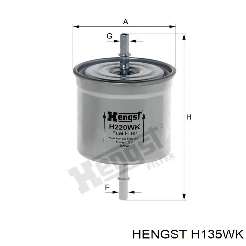 Купить H135WK Hengst Фильтр-отстойник топлива грубой очистки