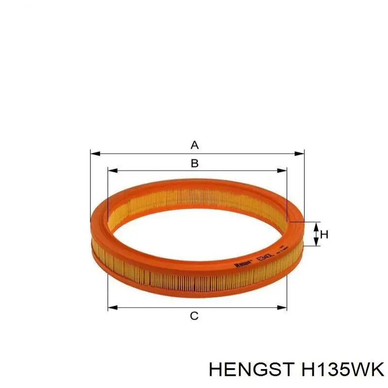 Топливный фильтр H135WK Hengst