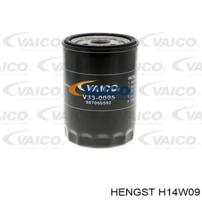 Фильтр масла Hengst H14W09