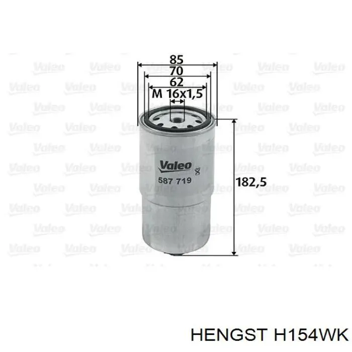 Топливный фильтр H154WK Hengst