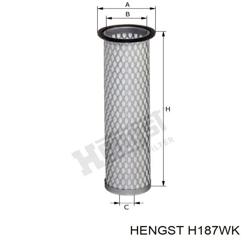 Топливный фильтр H187WK Hengst