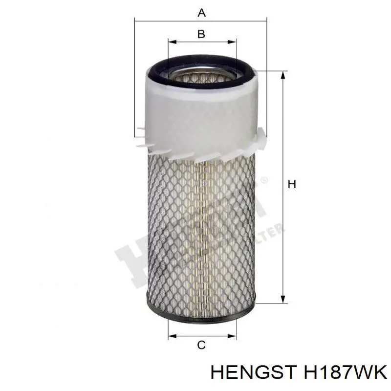 Фильтр топливный Hengst H187WK