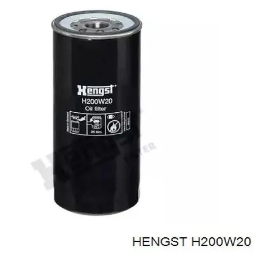 Масляный фильтр H200W20 Hengst