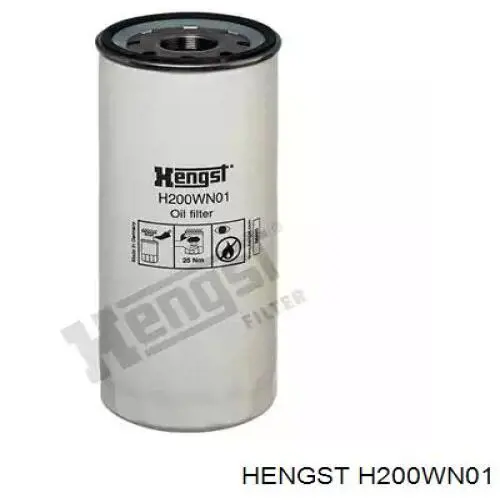Filtro de aceite H200WN01 Hengst
