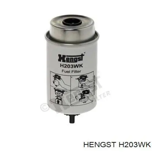Filtro combustible H203WK Hengst