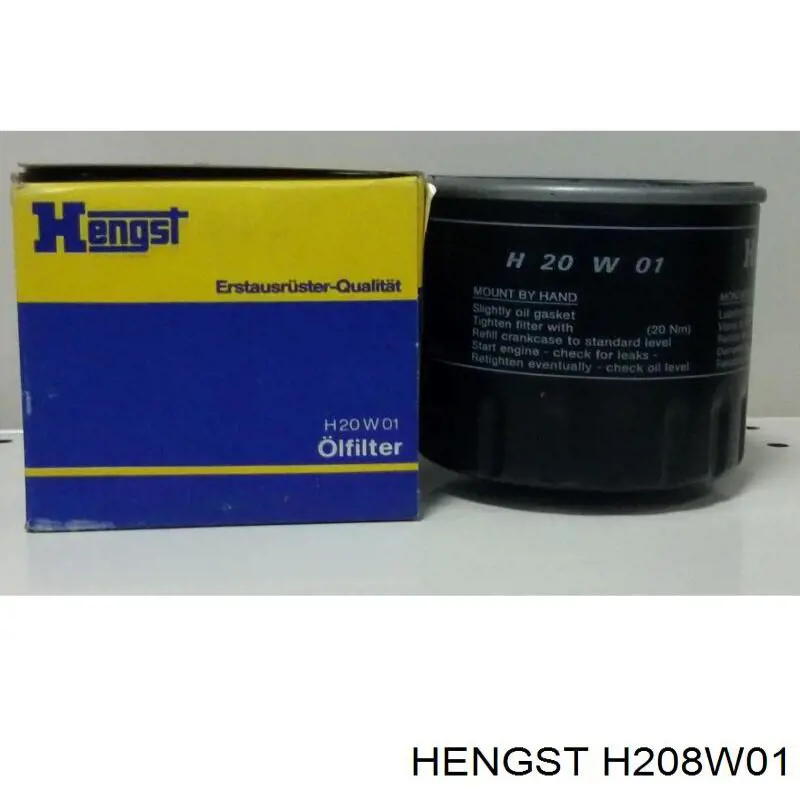 H208W01 Hengst Масляный фильтр двигателя