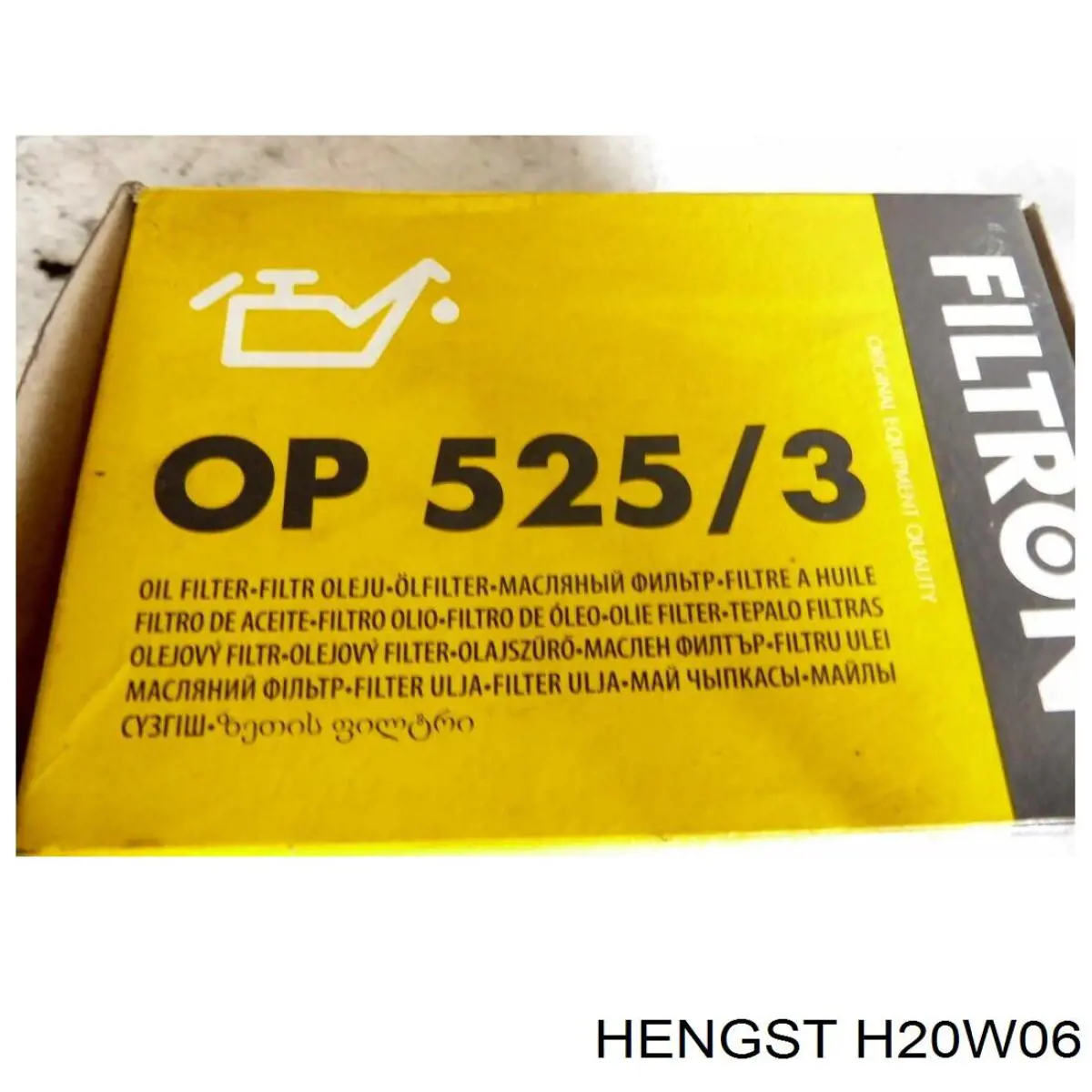 Масляный фильтр H20W06 Hengst