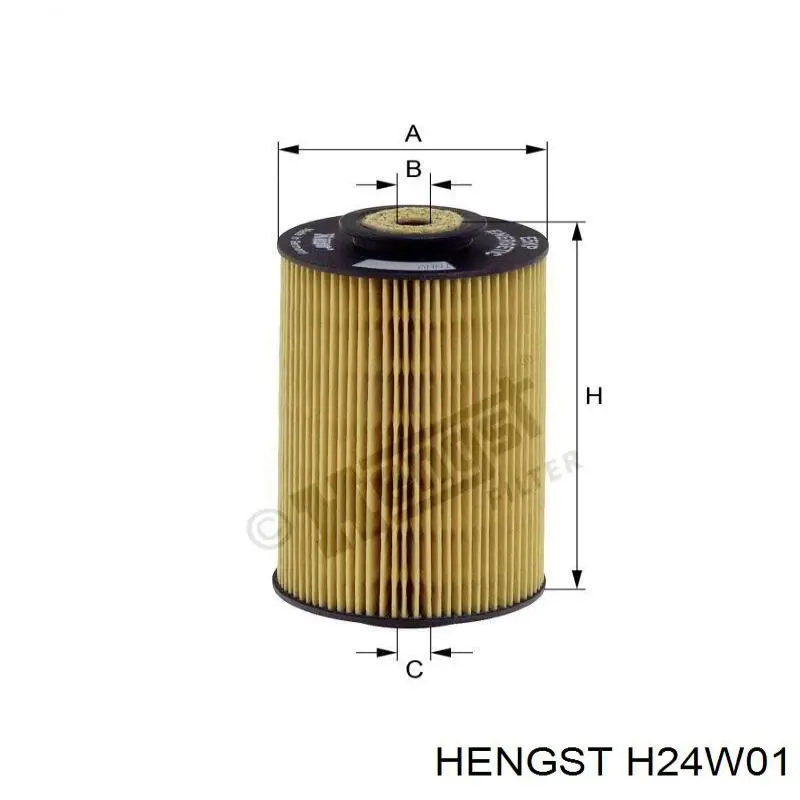 H24W01 Hengst Масляный фильтр двигателя