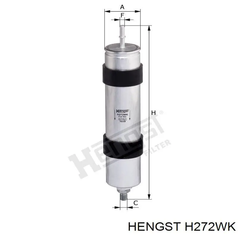 Filtro combustible H272WK Hengst