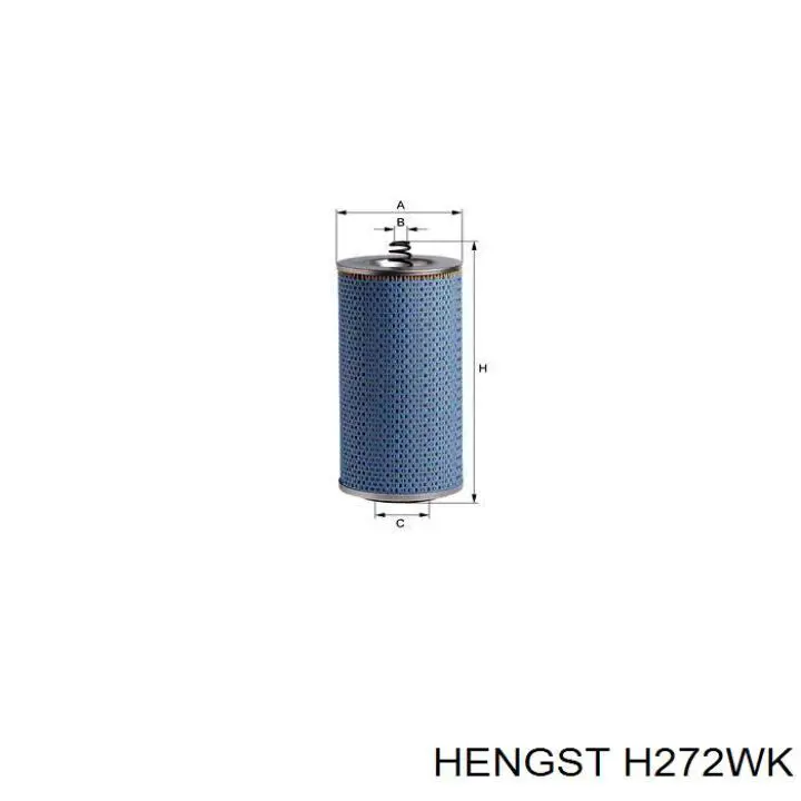 Фильтр тонкой очистки топлива Hengst H272WK цена, от 23.51 USD