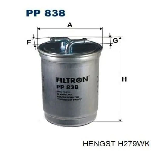 H279WK Hengst Фильтр топлива