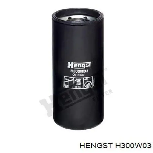 Масляный фильтр H300W03 Hengst
