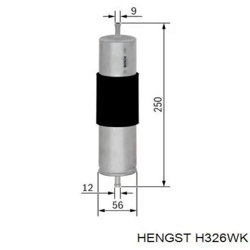 Топливный фильтр H326WK Hengst