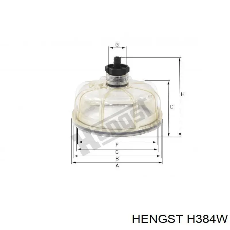 H384W Hengst Масляный фильтр двигателя