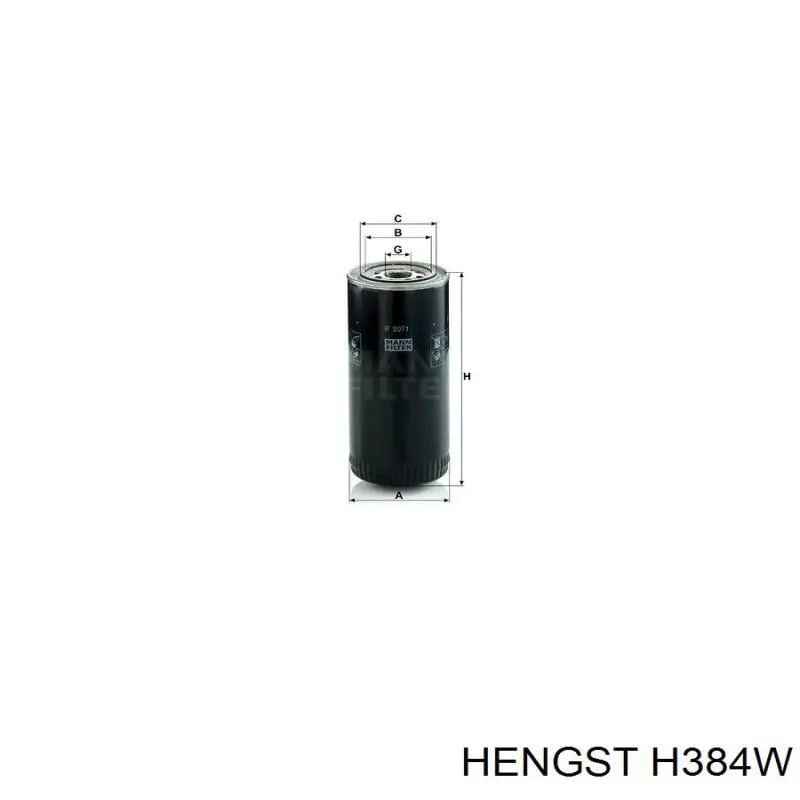 Купить H384W Hengst Фильтр центробежный очистки масла
