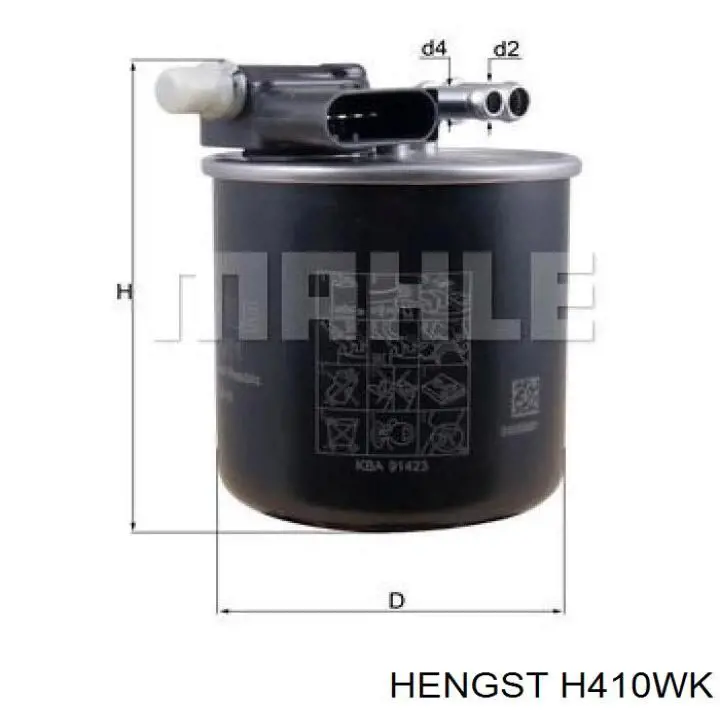 Купить H410WK Hengst Фильтр-отстойник топлива грубой очистки