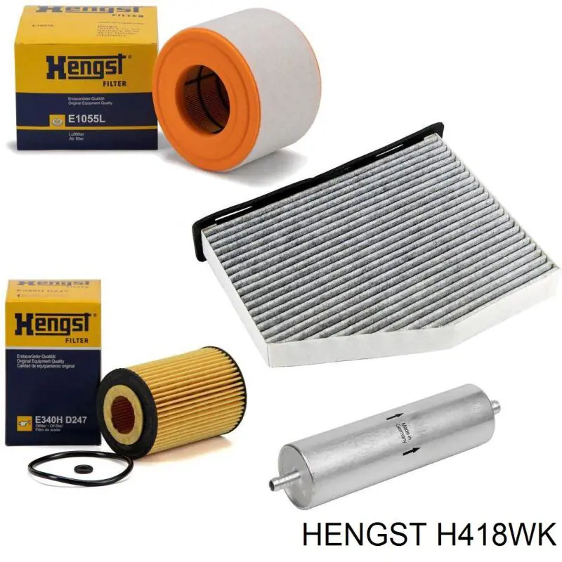 Filtro combustible H418WK Hengst