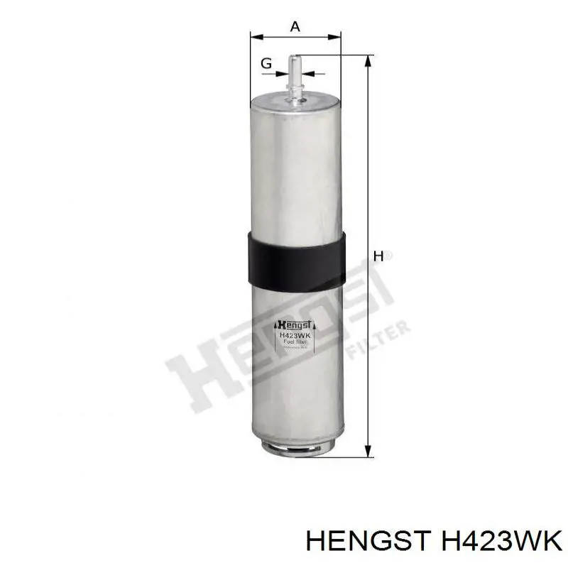 Filtro combustible H423WK Hengst