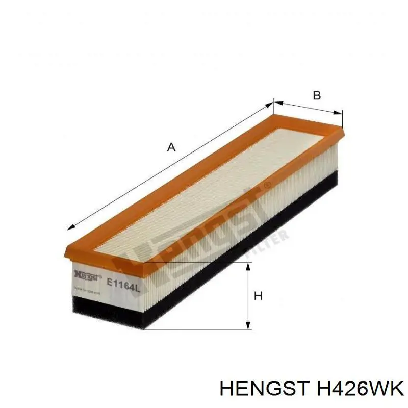 Filtro combustible H426WK Hengst