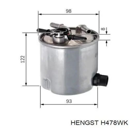 H478WK Hengst Фильтр топлива