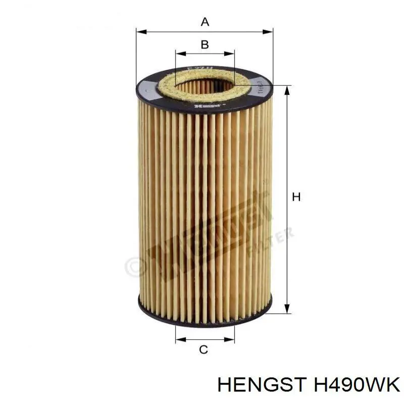 Filtro combustible H490WK Hengst
