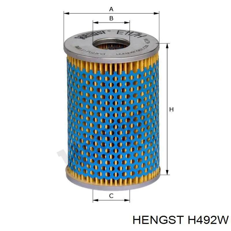 Фильтр масла Hengst H492W