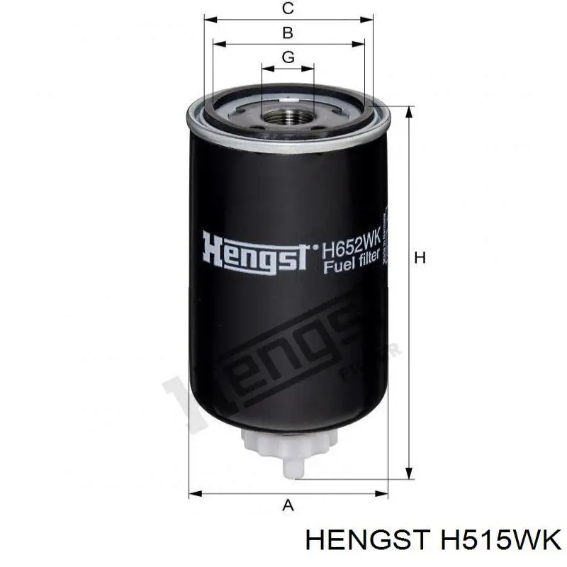 Фильтр топливный Hengst H515WK