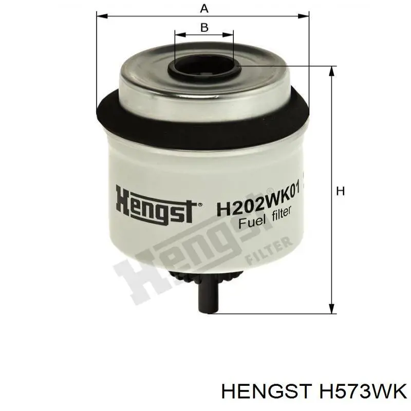 Фильтр тонкой очистки топлива Hengst H573WK цена, от 22.91 USD