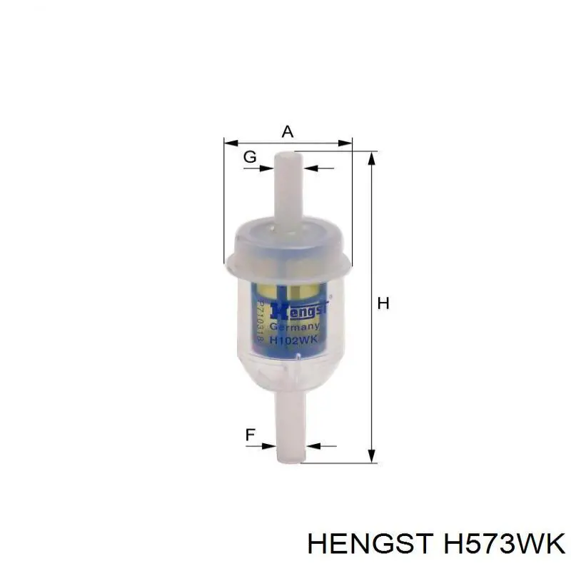 Топливный фильтр H573WK Hengst