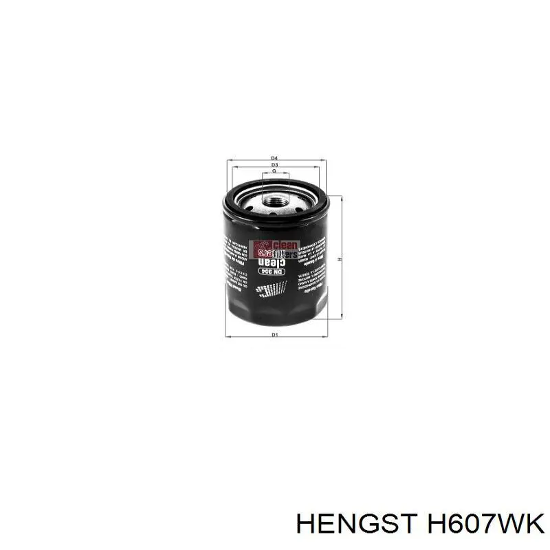 Топливный фильтр H607WK Hengst