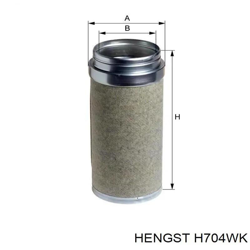 Фильтр тонкой очистки топлива Hengst H704WK цена, от 33.13 USD