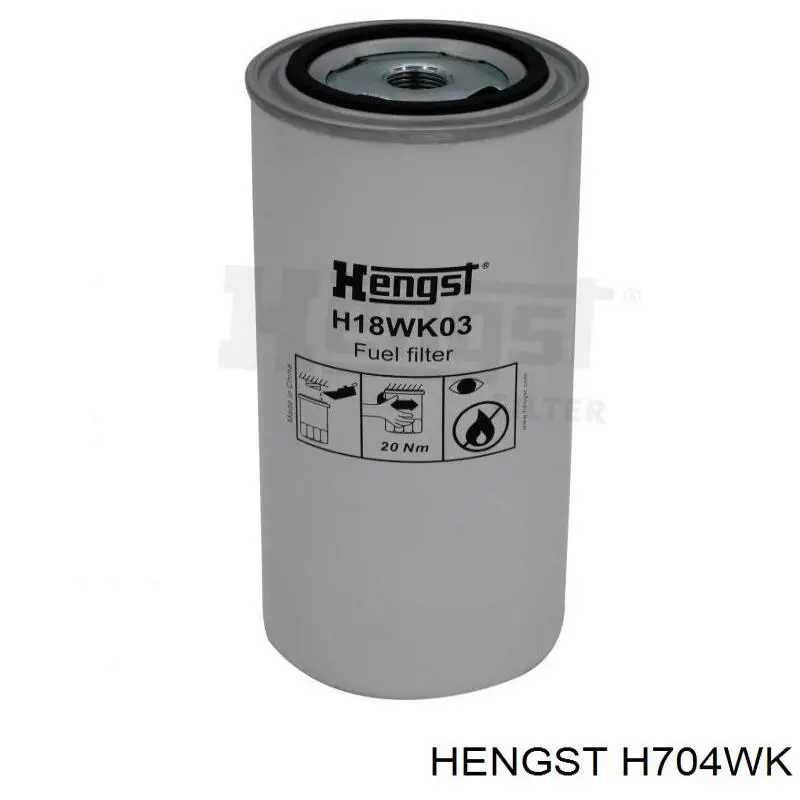 Топливный фильтр H704WK Hengst