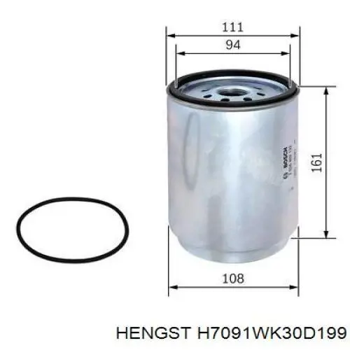 Фильтр тонкой очистки топлива Mfilter DF3562 цена, от 39.19 USD