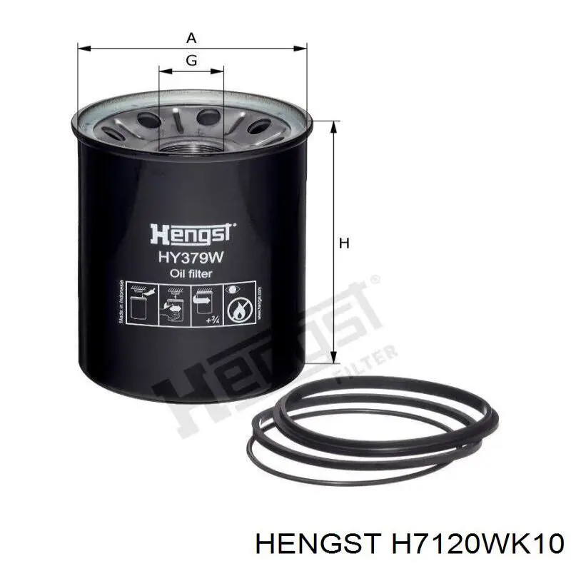H7120WK10 Hengst Фильтр топлива