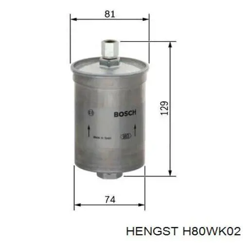 Купить H80WK02 Hengst Фильтр-отстойник топлива грубой очистки