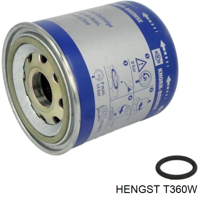 Фильтр осушителя воздуха (влагомаслоотделителя) (TRUCK) HENGST T360W
