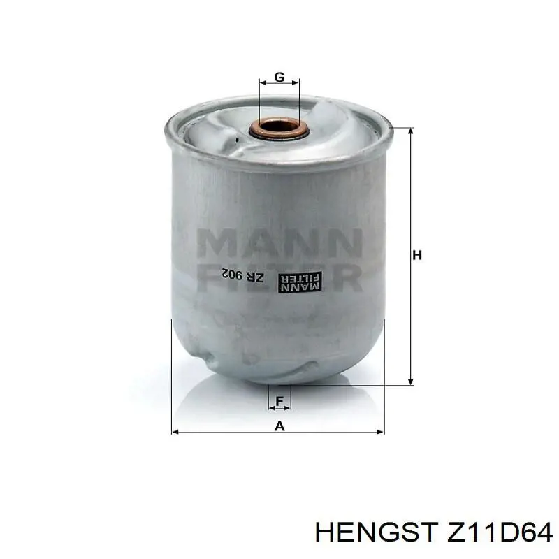 Купить Z11D64 Hengst Фильтр центробежный очистки масла