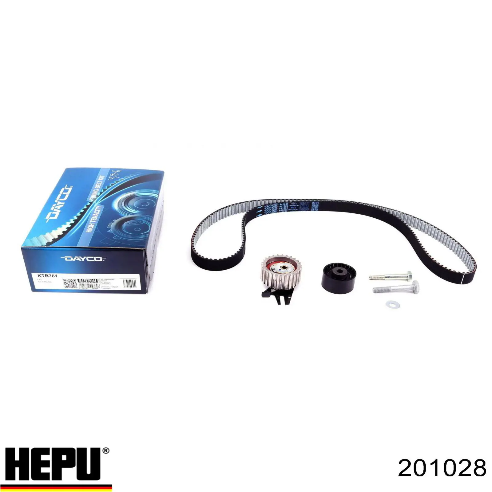Ремень ГРМ, комплект Hepu 201028