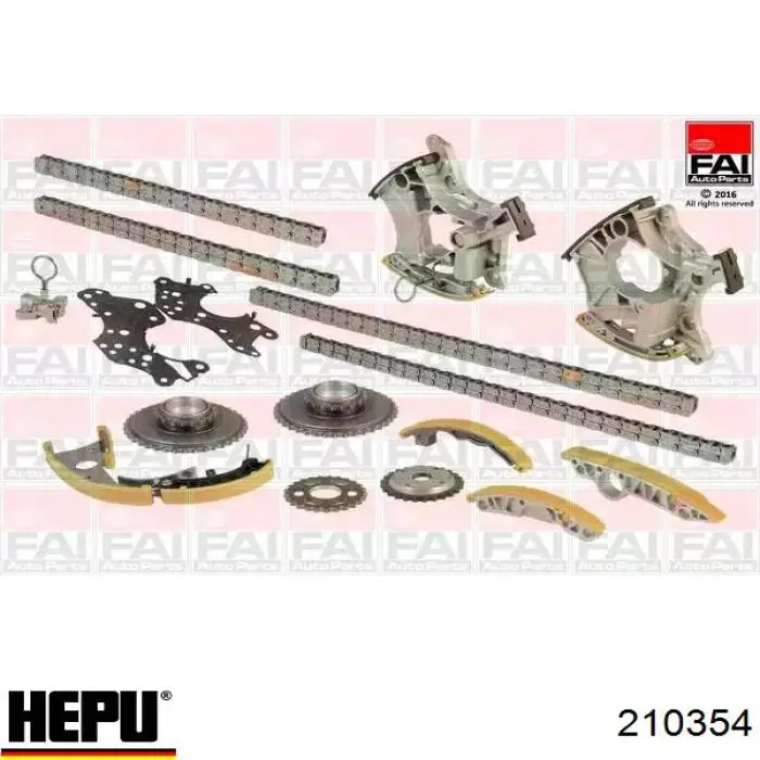 Комплект цепи ГРМ 210354 Hepu