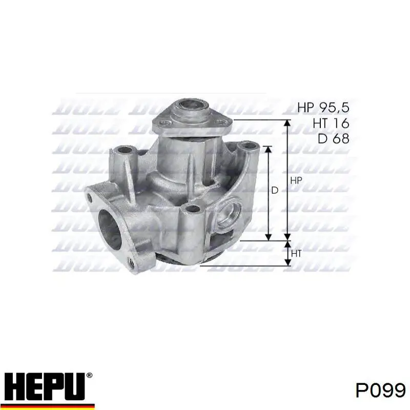 Водяной насос Hepu P099