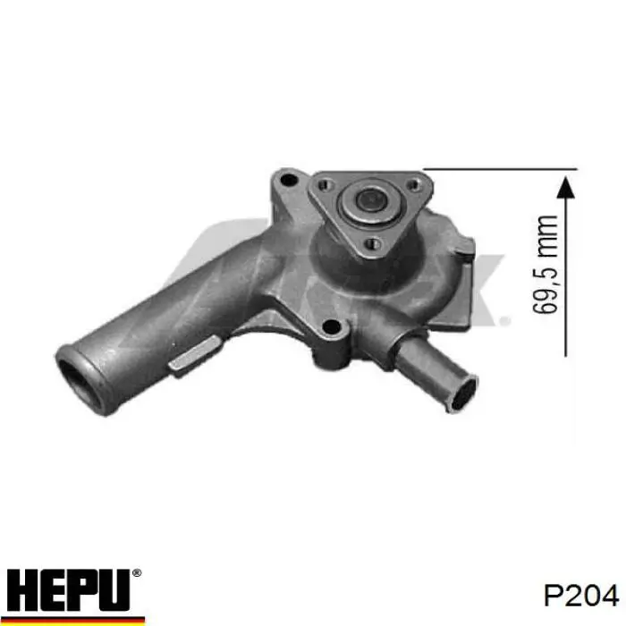 Помпа охлаждения Hepu P204 цена, от 22.96 USD