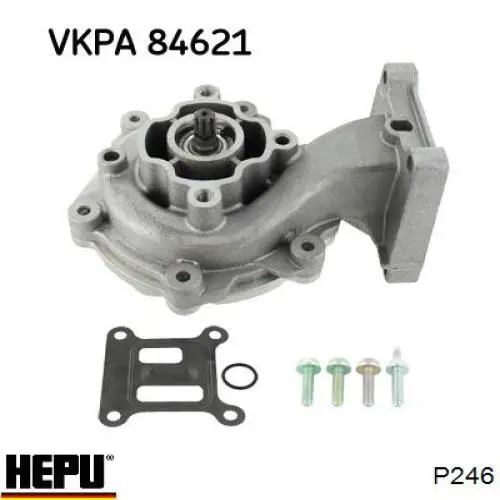 P246 Hepu Водяной насос охлаждения, с корпусом