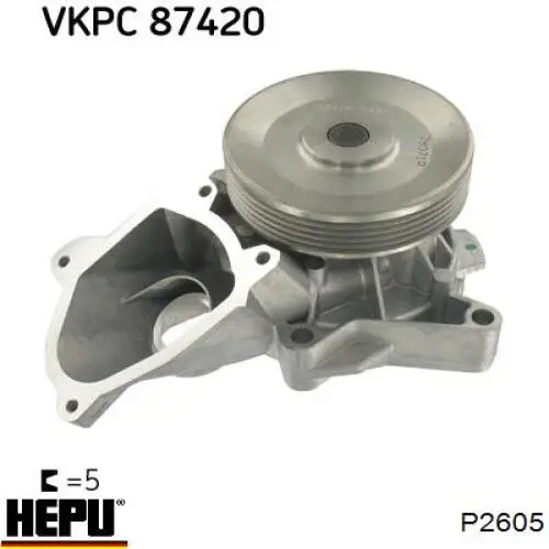 Водяной насос Hepu P2605