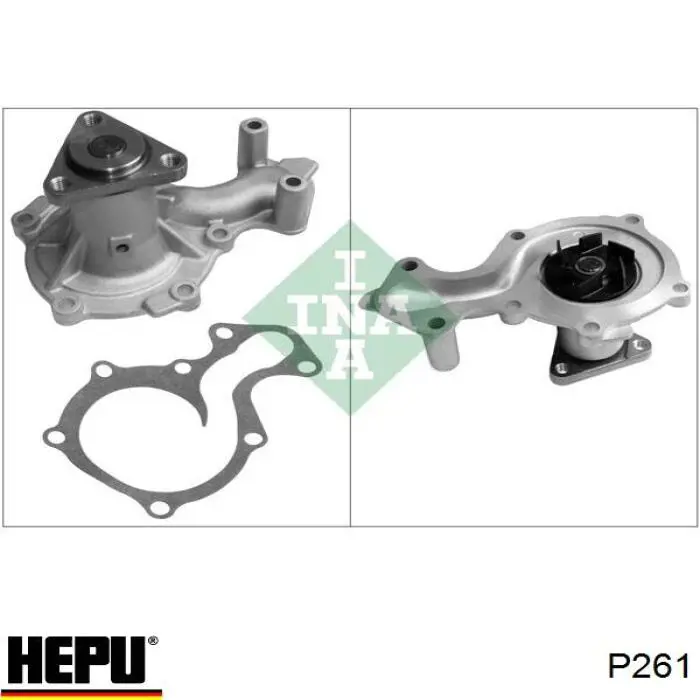 Купить P261 Hepu Помпа водяная (насос) охлаждения, в сборе с корпусом