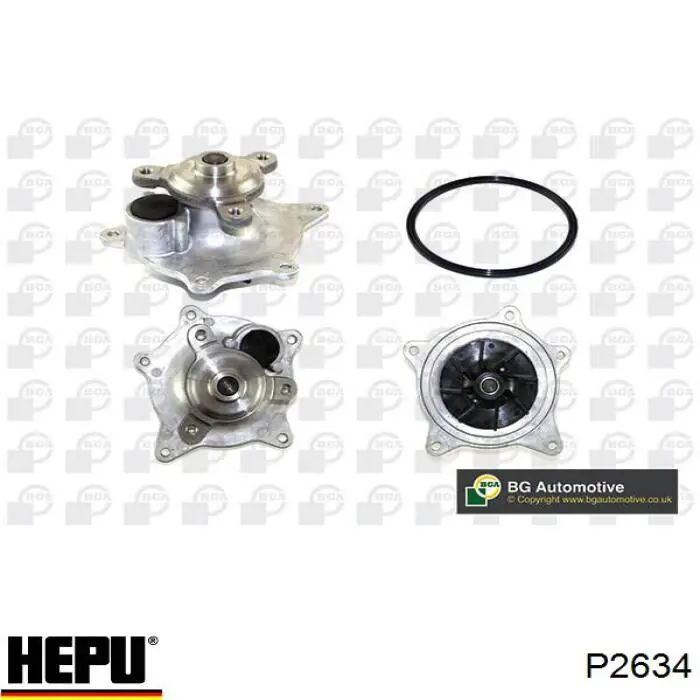 Купить P2634 Hepu Насос охлаждения