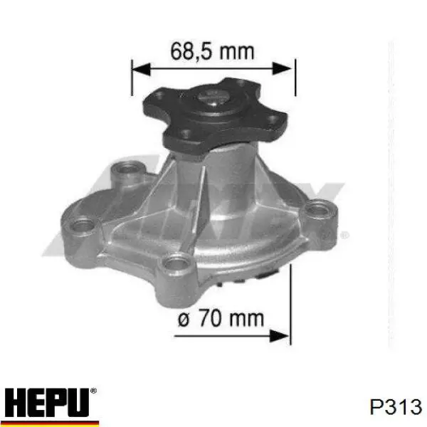 Купить P313 Hepu Насос охлаждения
