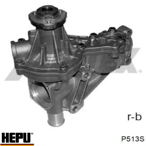 Купить P513S Hepu Помпа водяная (насос) охлаждения, в сборе с корпусом