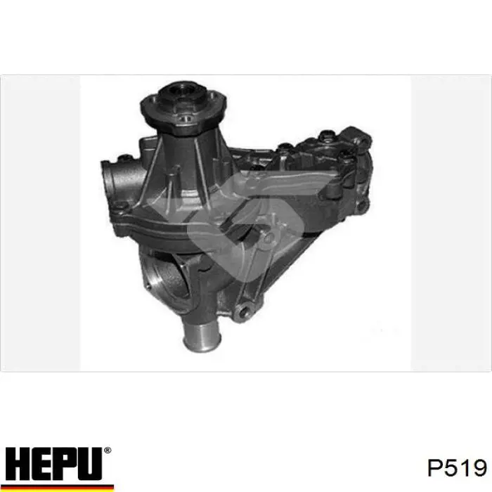 Помпа водяная (насос) охлаждения, в сборе с корпусом P519 Hepu